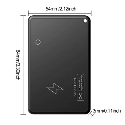 Wireless Charger Charging Tracking Card Wallet GPS Locator Smart Mini Tag for Iphone Find My Airtag Replacement GPS Finder